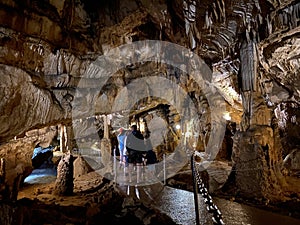 Tourist cave Vrelo in the Gorski kotar region - Fuzine, Croatia or Die HÃÂ¶hle Vrelo in der kroatischen Region Gorski kotar photo